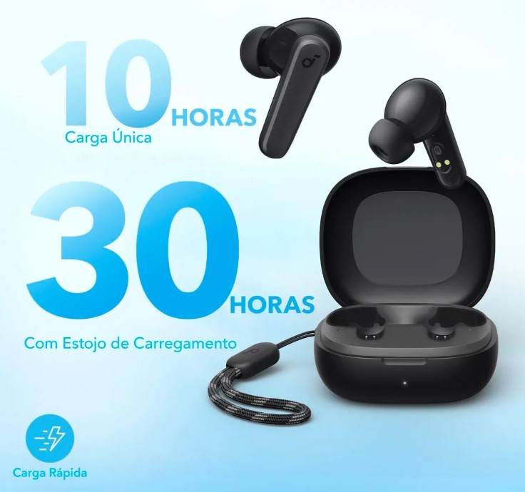Fone De Ouvido Soundcore By Anker P20i Graves Poderosos e Resistência À Água ( 4 cores )
